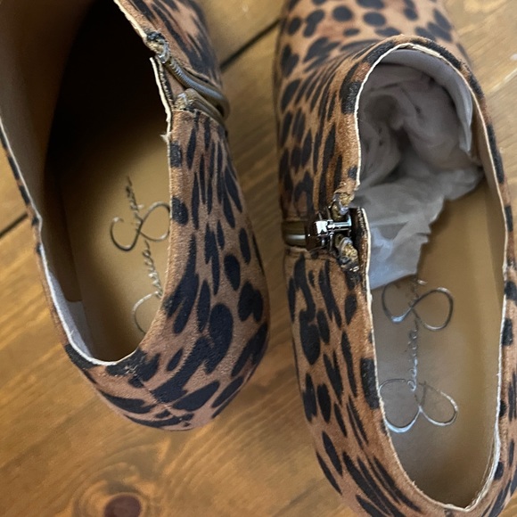 Jessica Simpson Leopard Print Ankle Booties - Picture 6 of 10